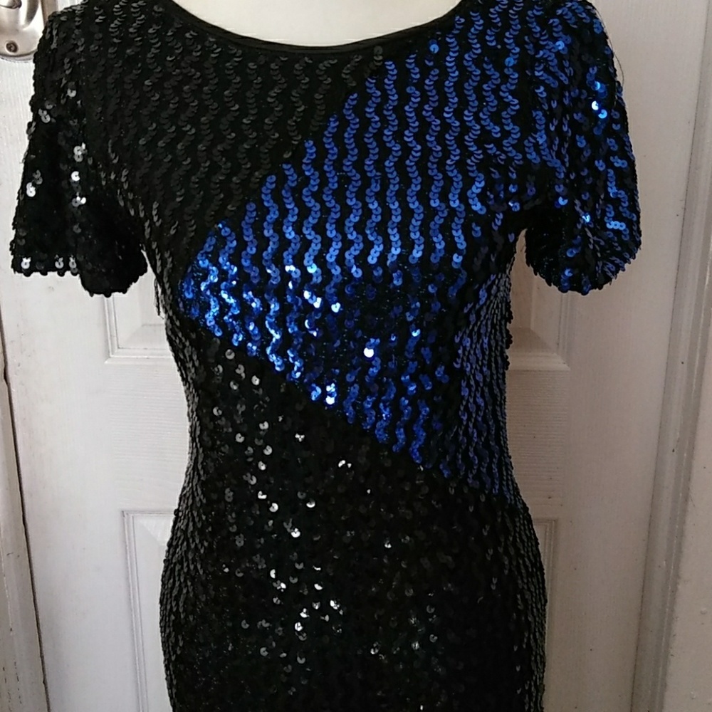 Sequence Black & Blue Whimsigoth  Dress size 7/8 - Picture 2 of 8